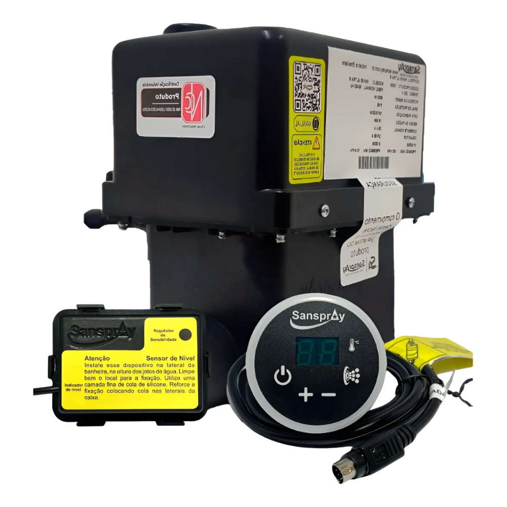 AQUECEDOR BANHEIRA 8.000W SANSPRAY 3FUNÇÕES 220V