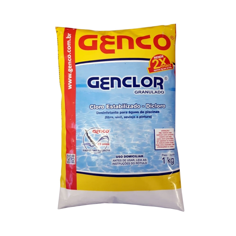 Cloro Granulado Estabilizado Genclor 1kg