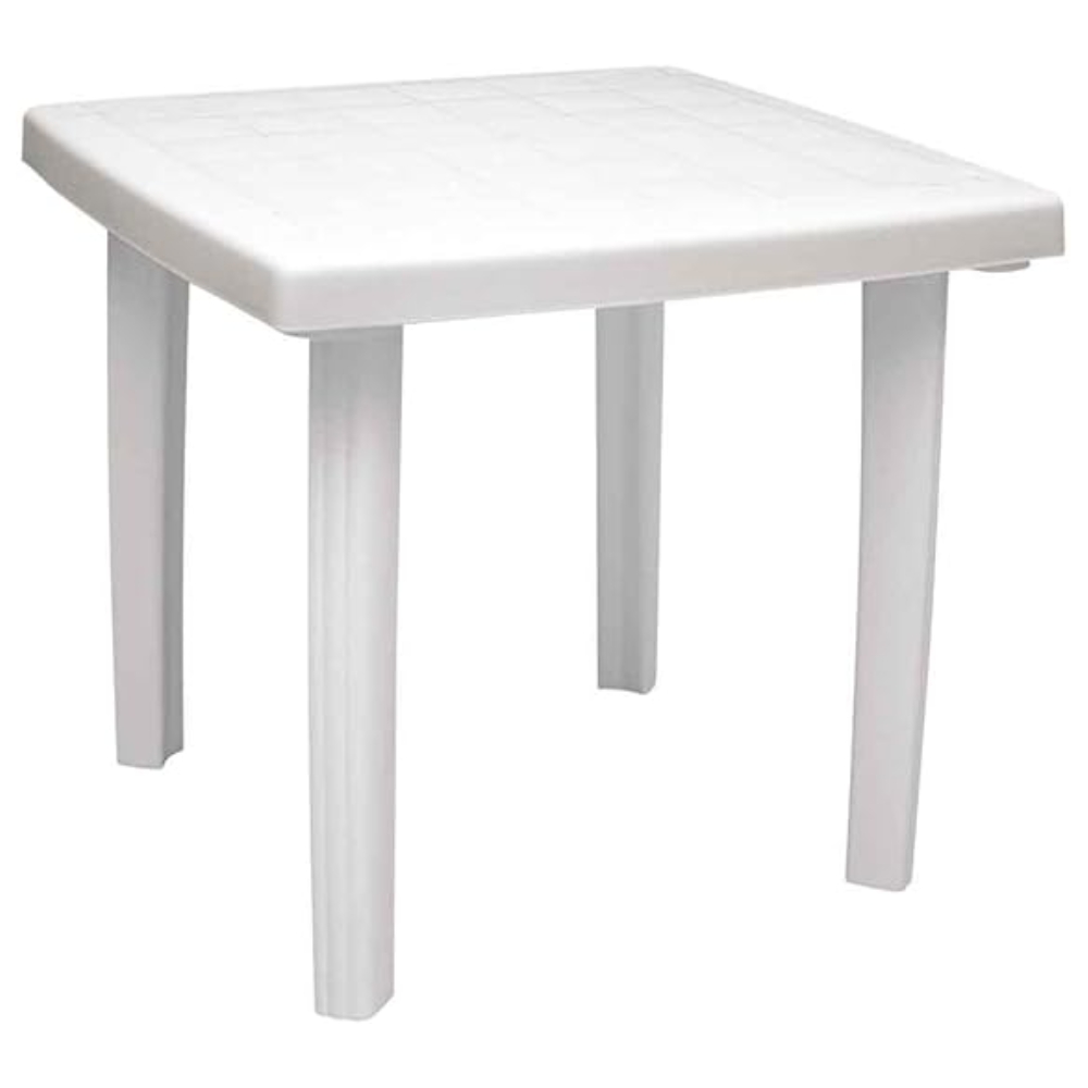MESA TRAMONTINA QUADRADA ILHEUS 80X80CM BRANCA
