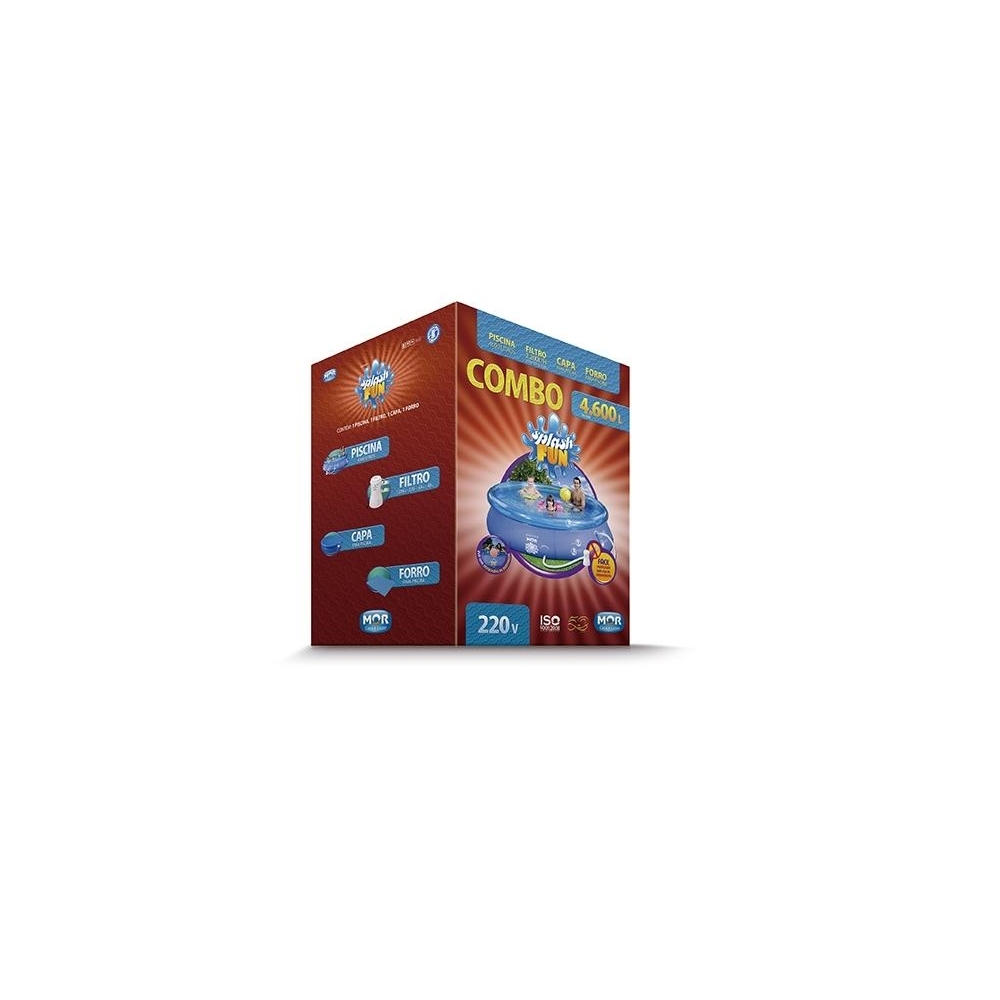 Piscina Mor Inflável Redonda Combo 4.600L 220V