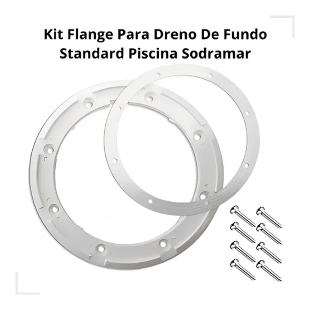 KIT FLANGEAMENTO DRENO STANDART P/ VINIL SODRAMAR