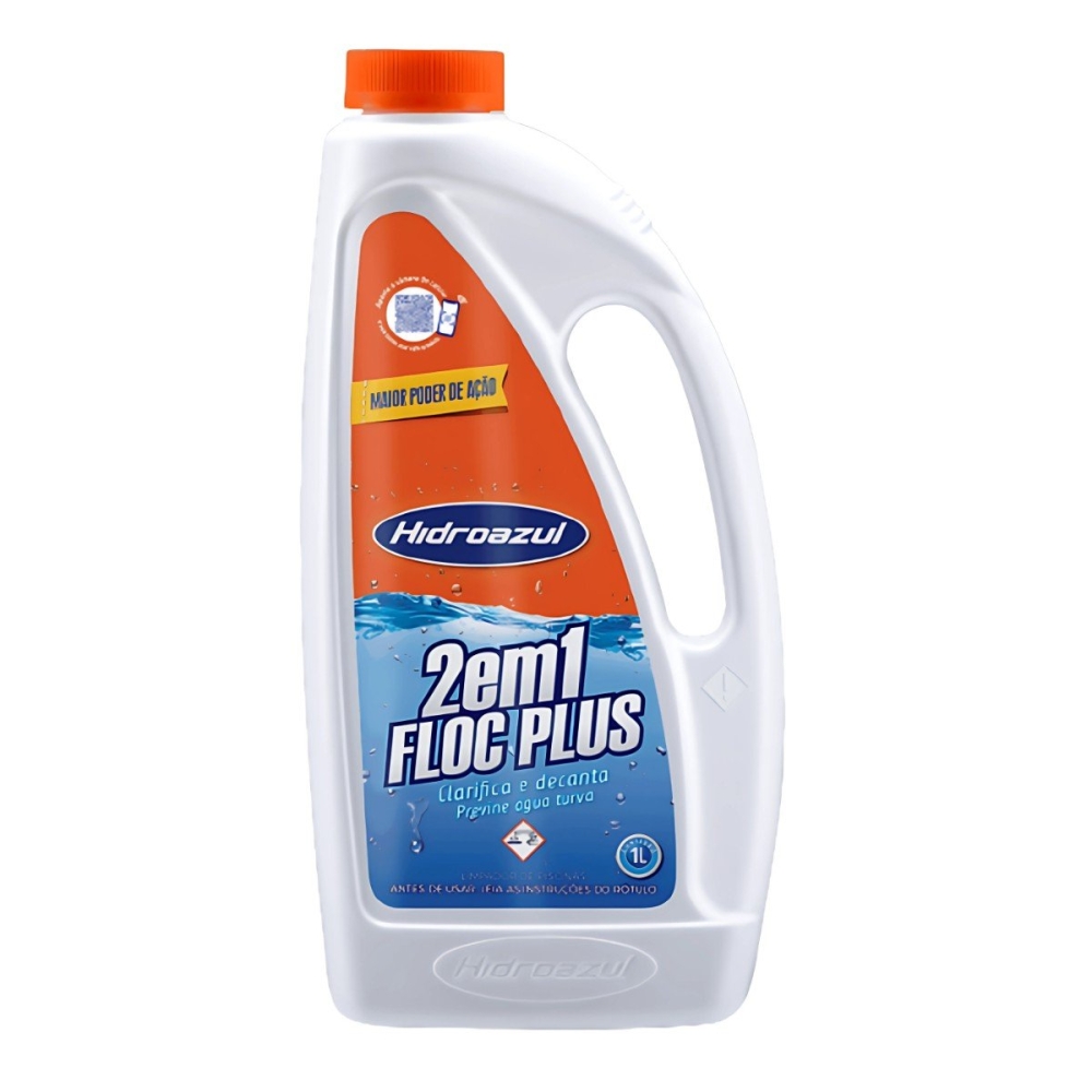 CLARIFICANTE FLOC PLUS 1L 2X1 DECANTADOR HIDROAZUL