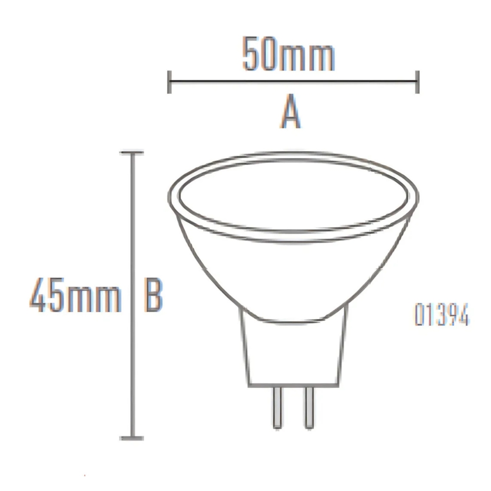 LAMPADA DICROICA 50W P/ REFLETOR 12V S/ LENTE SODRAMAR
