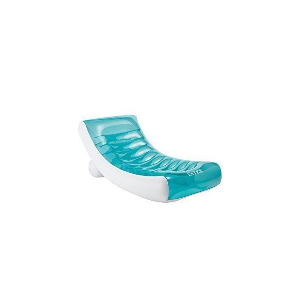 COLCHÃO INFLÁVEL IBIZA C/ENCOSTO INTEX AZUL