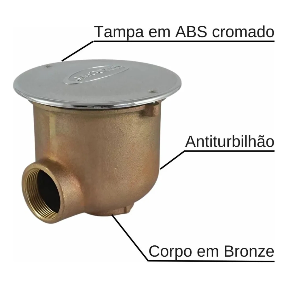DRENO FUNDO VMD 150 BRONZE 1.1/2 JACUZZI