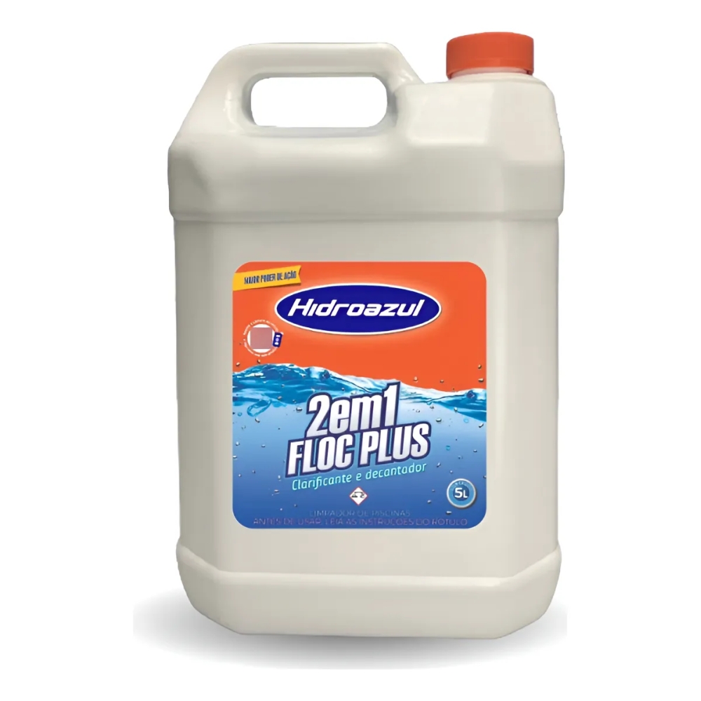 CLARIFICANTE FLOC PLUS 5L 2X1 DECANTADOR HIDROAZUL