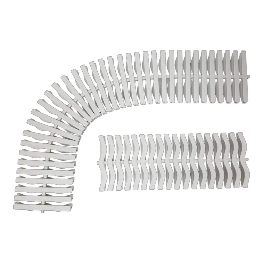 Grelha Plástica Flexível Para Piscinas 15cm 1m Branca Albacete