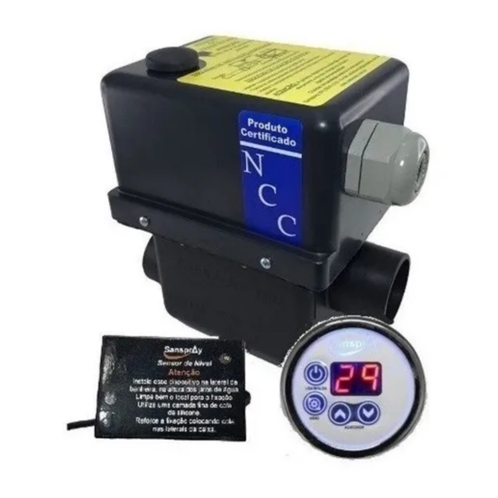 Aquecedor Digital 9.000W 4 Funções p/ Spa Sanspray