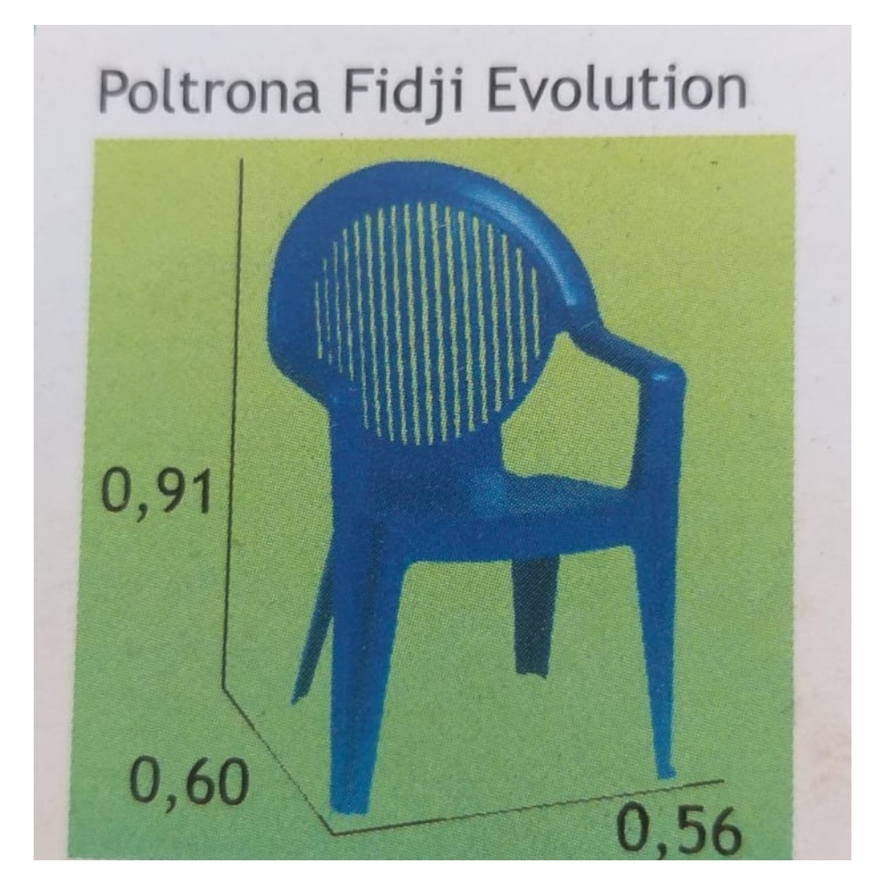 CADEIRA GROSFILLEX FIDJI EVOLUTION AZUL 154KG