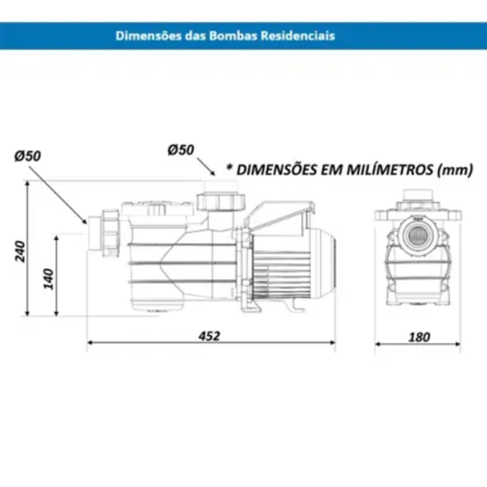 MILLENIUM BOMBA BMCP 33 220V 60HZ 1/3 CV SODRAMAR