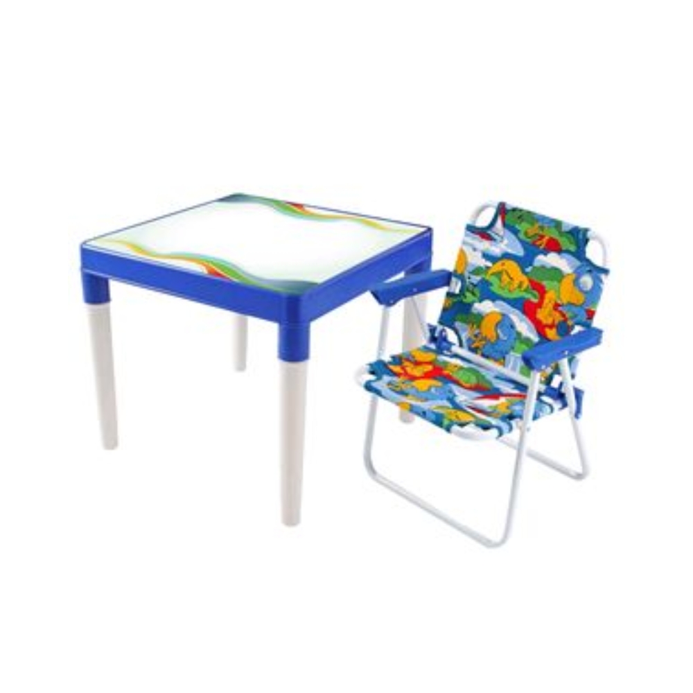Conjunto Ecológico Mesa c/ Cadeira  Infantil Mor Azul
