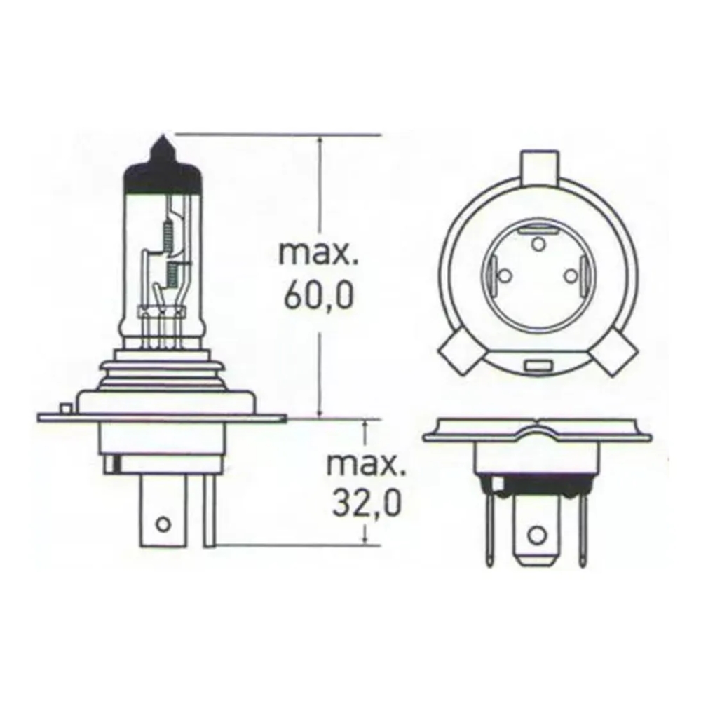 LAMPADA BI-IODO 12V P/ REFLETOR SODRAMAR