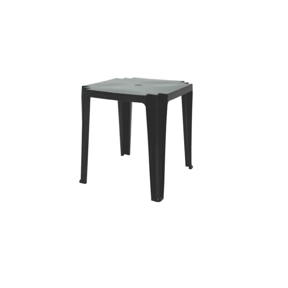 MESA TRAMONTINA QUADRADA RIVIERA 70X70CM PRETA