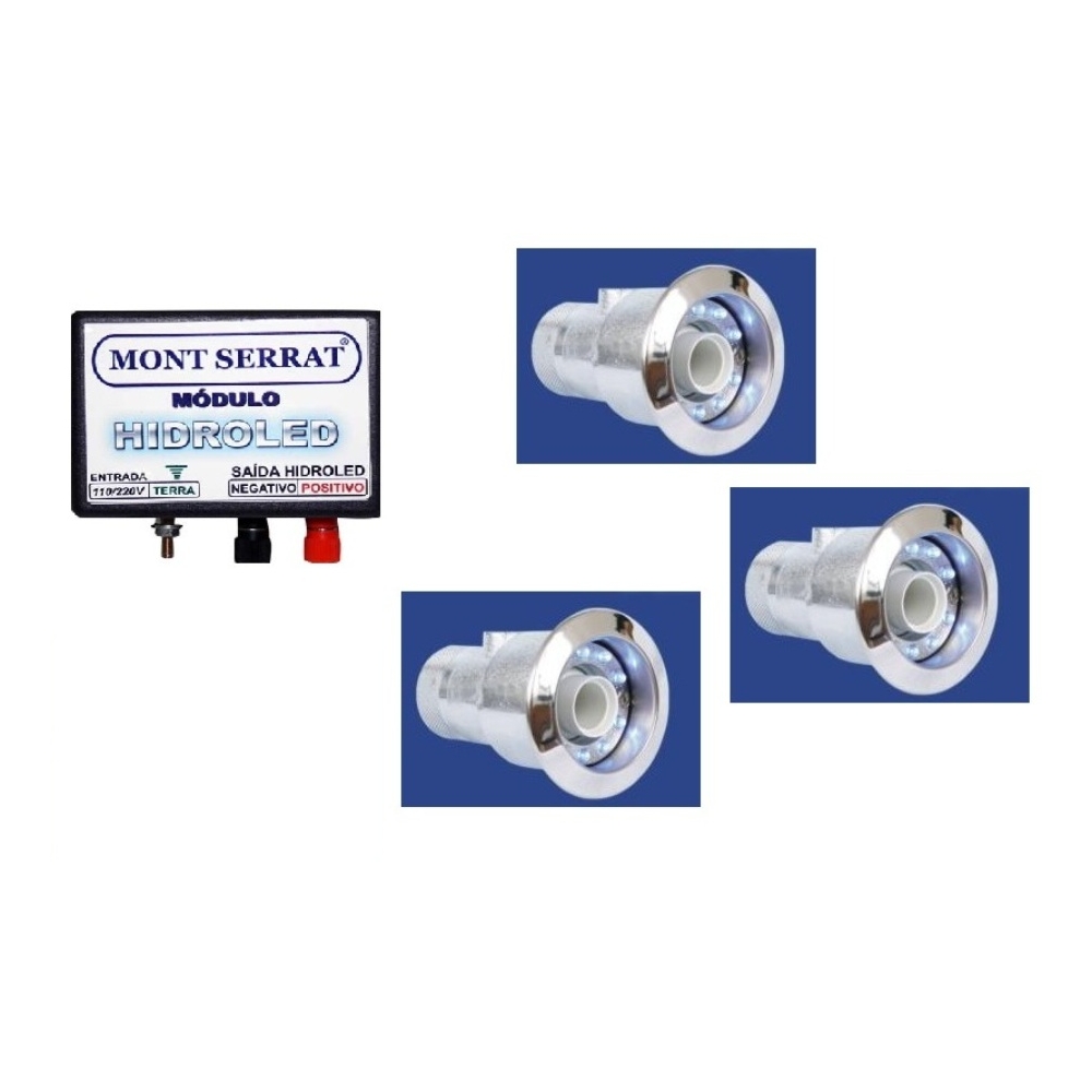 KIT HIDROLED BR 6000K C/ 03UN 4,5W L/R 32 + MODULO GRATIS MONTSERRAT