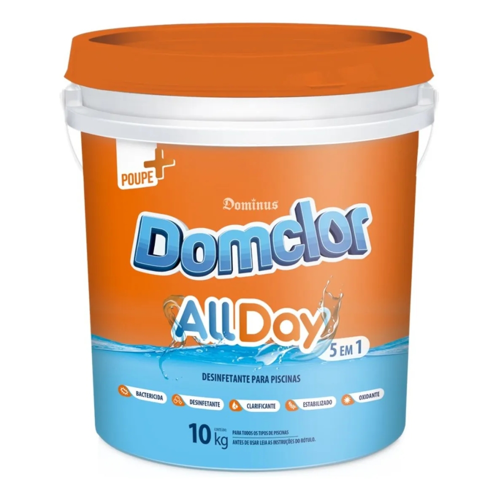 CLORO DOMCLOR 5X1 MULTIACAO 10KG ALLDAY