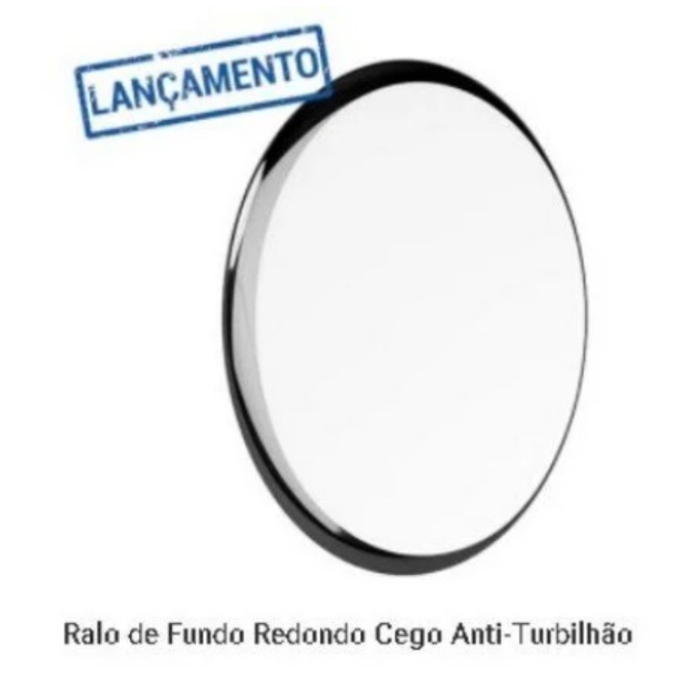DRENO REDONDO CEGO ANTI-TURBILHÃO 50MM 180MM