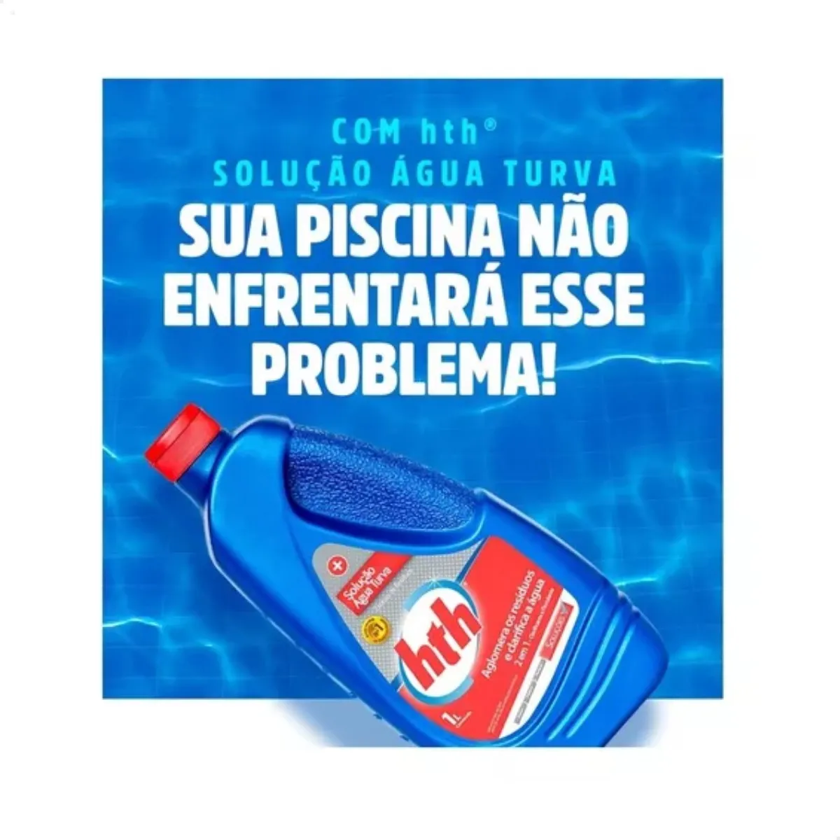 DECANTADOR P/ AGUAS PISCINAS SOS AGUA TURVA 1L HTH