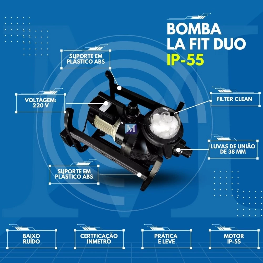BOMBA PISCINA LA FIT DUO IP-55 1/3CV PORTATIL ALLIANCE