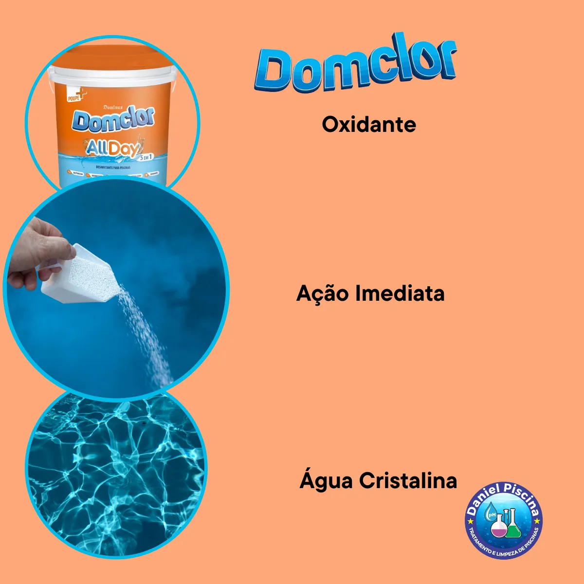 CLORO DOMCLOR 5X1 MULTIACAO 10KG ALLDAY