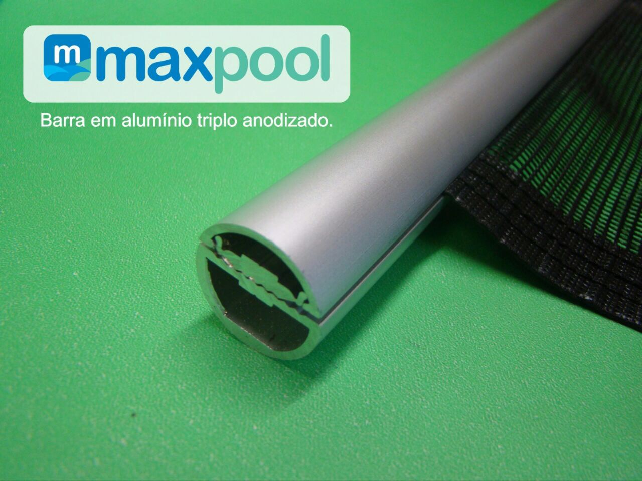 CERCA PROTEÇÃO PISCINA MODULO 2,00ML ANODIZADA PARAFUSOS INVISIVEIS MAXPOOL