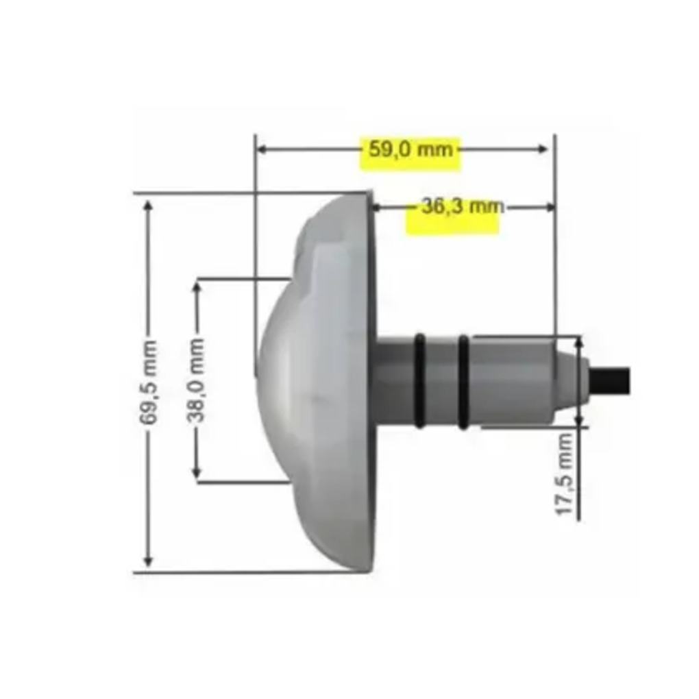 REFLETOR LED 4W RGB LUXPOOL POLICARBONATO BY THOLZ